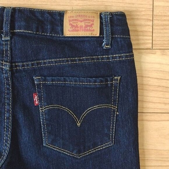 Levi's 711 Skinny Dark Denim 5 Pocket Jeans Size 14 Regular - Picture 4 of 12